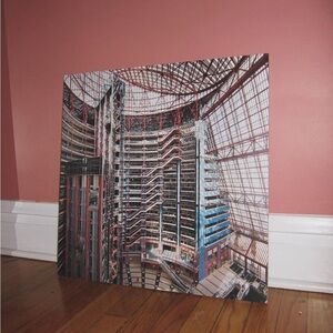 James R. Thompson Center on wood 21.5x21.5 | Helmut Jahn